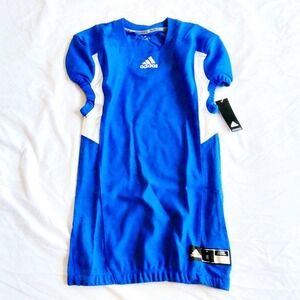 Adidas Techfit Hyped Football Jersey Blue Men's Size M AZ9309 NEW W/TAGS